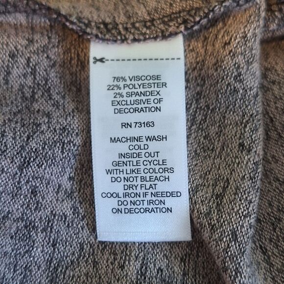 CUPIO BLUSH LARGE STRIPED SWEATER DRESS LONG SLEEVE KNEE LENGTH LACE SOFT FLARE - Picture 5 of 5